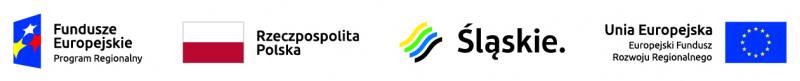 Logotypy Funduszy Europejskich i Województwa Śląskiego