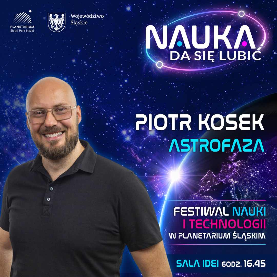 Piotr Kosek &mdash; Astrofaza &mdash; grafika festiwalowa
